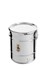 Stackable storage tank 35 kg with airtight lid, stainless steel