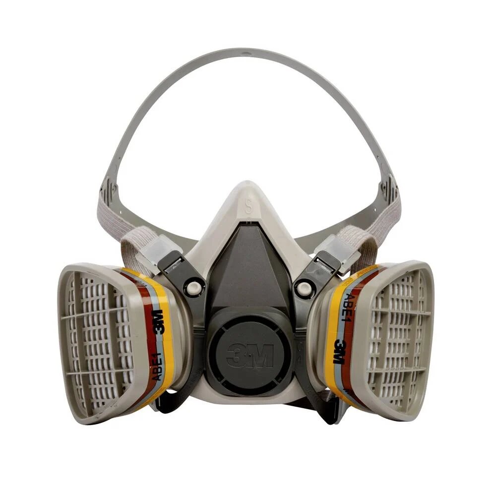 Half-mask respirator for oxalic acid sublimation, 2-filter system (3M-compatible)