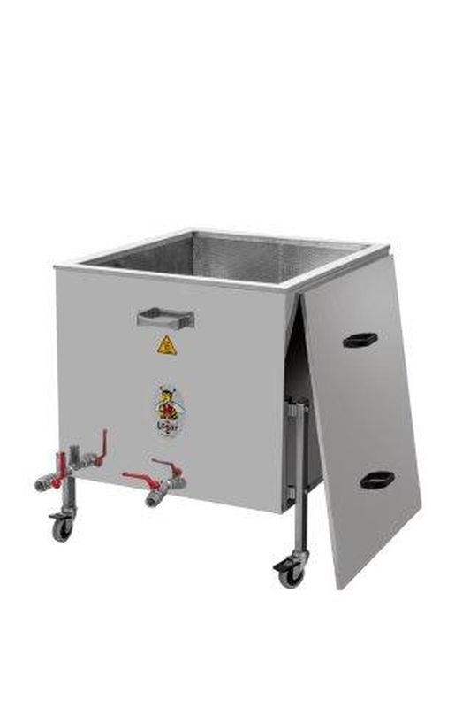 Logar steam wax melter and disinfection tub on wheels