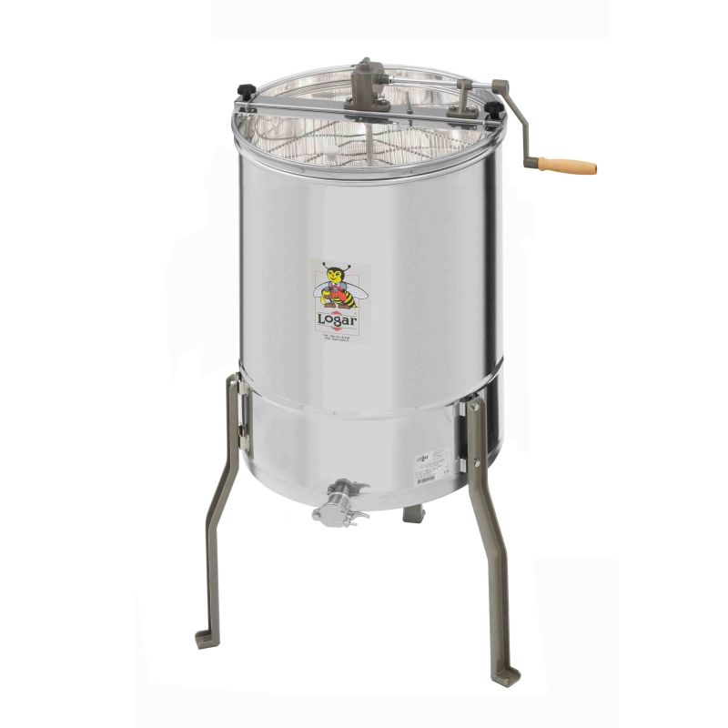 Logar 3-frame extractor, hand-operated, 40 cm tub, frame size 26.5 x 48 cm