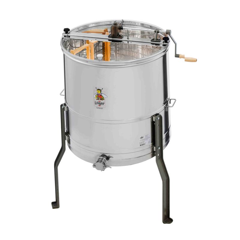Logar 4-Frame Extractor, Manual Drive, 63 cm Vat, No Central Axle, Frames 37 x 48 cm, Universal