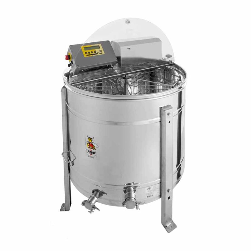 Logar 6-frame self-reversing honey extractor, 76 cm drum, 180W motor, fully electronic, frames 24 x 48 cm
