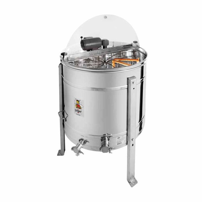 Logar 12-frame radial extractor with frame-protecting grid, 76 cm kettle, 110 W motor, frames 26 x 48 cm