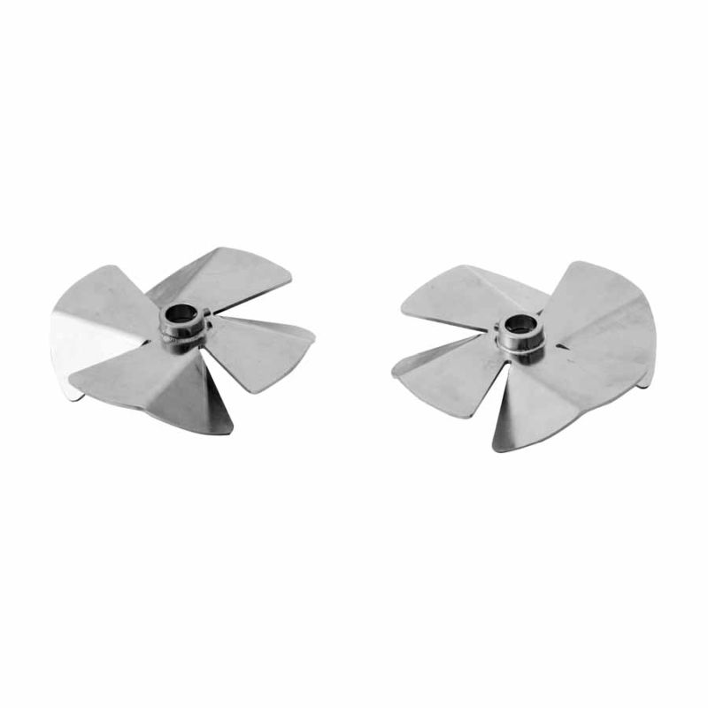 Pair of mixing blades Ø 10 cm, stainless steel