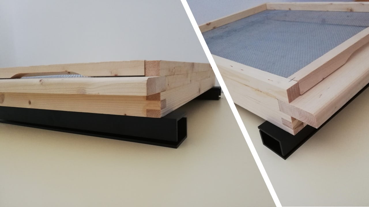 Mounting the weight sensors under the beehive