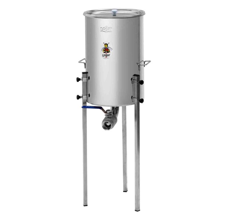 Logar Filling Tank 50 kg with Conical Bottom and Adjustable Legs