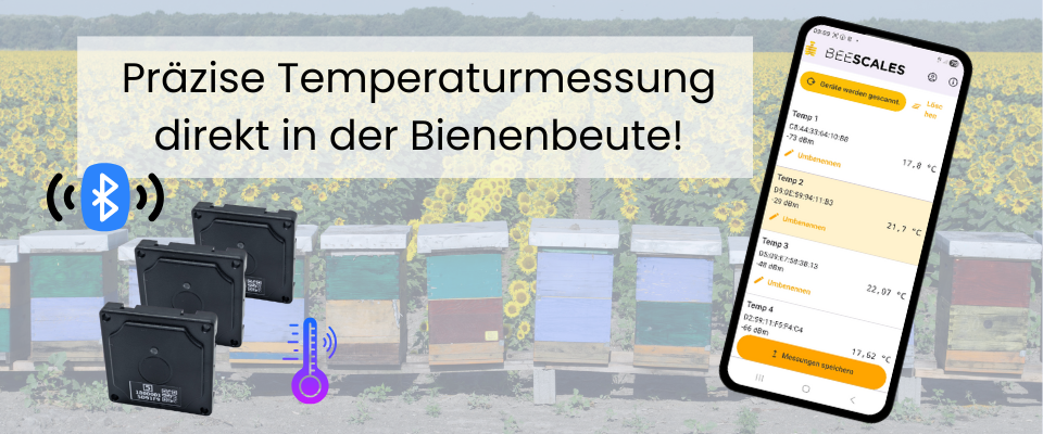 Bluetooth temperature sensors for hives | BeeScales – compatible with ...
