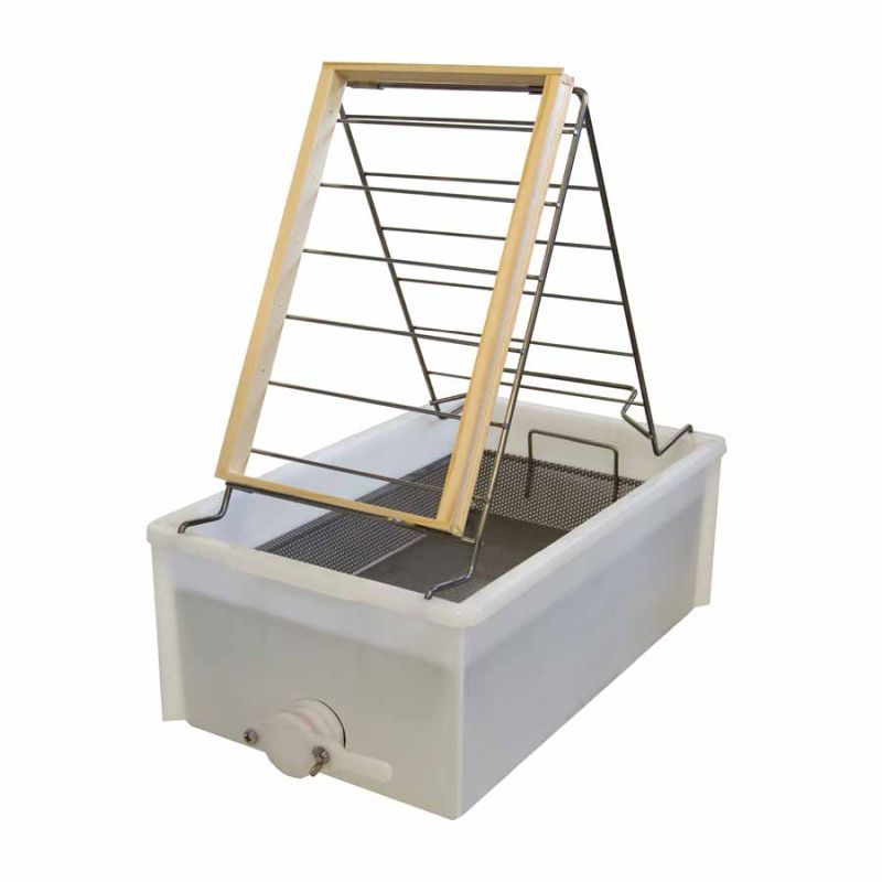 PVC Uncapping Tray with Sieve Bottom, Table Model