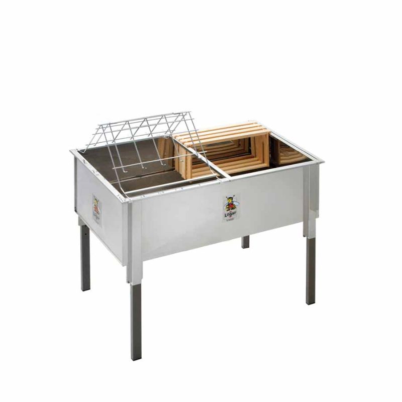 Logar Uncapping Tub 100 cm, horizontal stainless steel (Art. 8020)