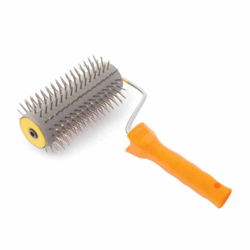 Uncapping roller with stainless steel needles