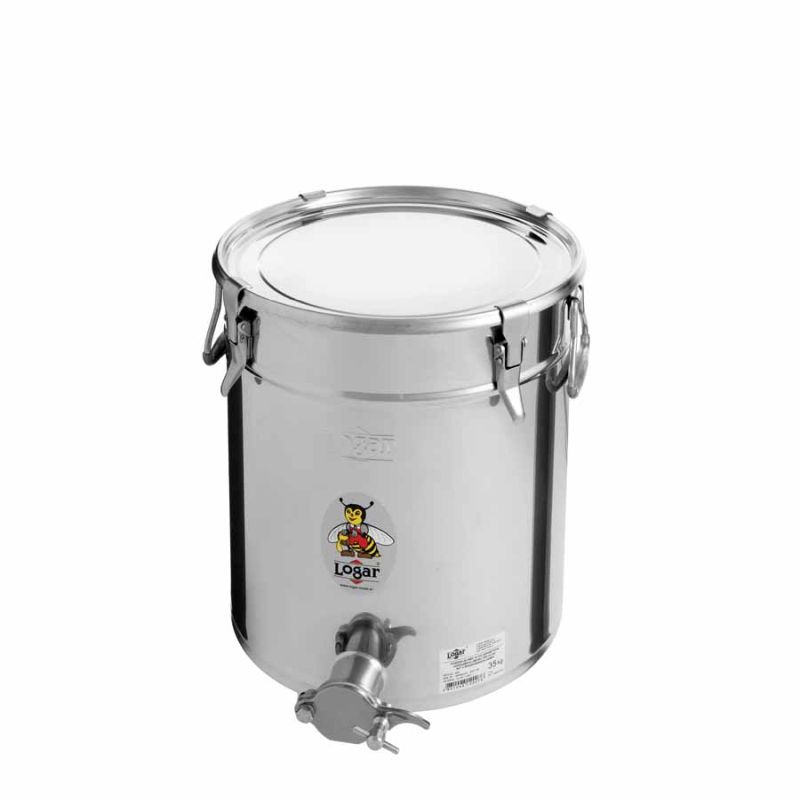 Logar Honey Filling Container 35 kg, 4 Clamp Closures