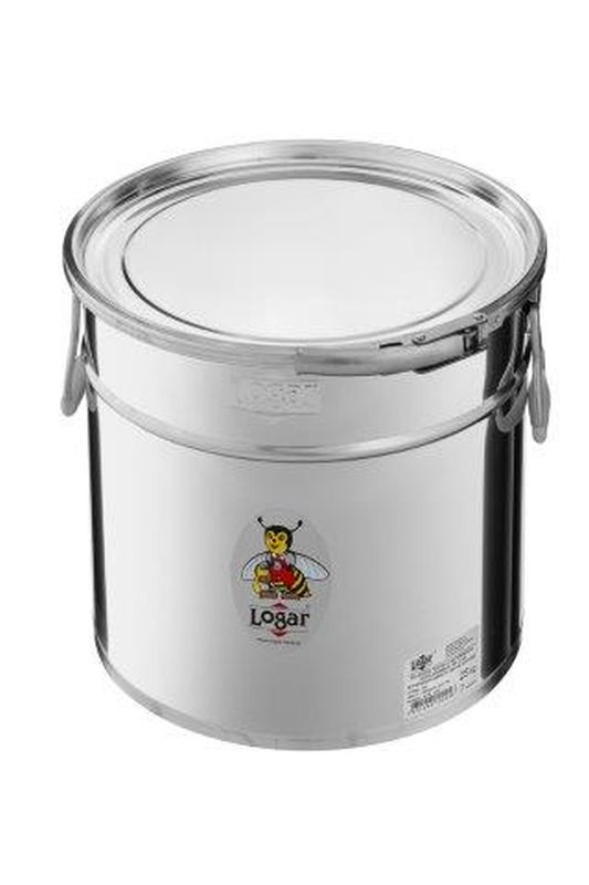 Logar conical storage container with clamping ring and gasket